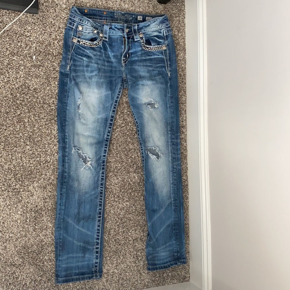 Blue Ripped Jeans - Picture 3 of 4